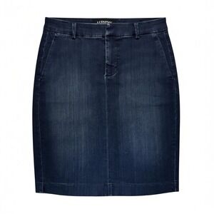 LIVERPOOL Los Angeles Kelsey Denim‎ Skirt Granville Blue Size 8/29 Stretch Chic